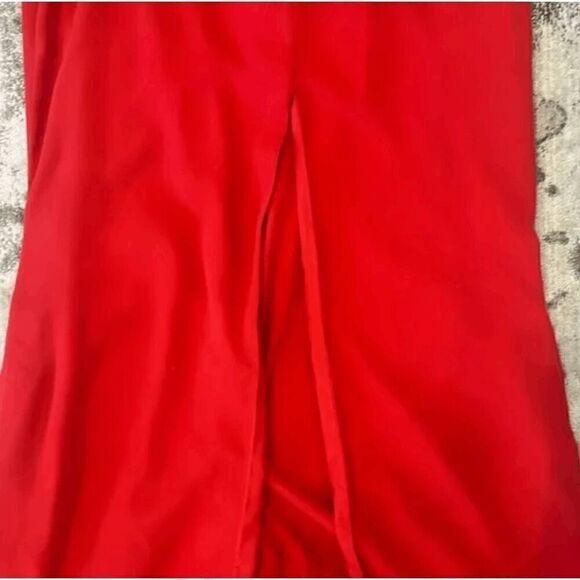 Fame and Partners Surreal Dreamer Red Deep V-Neck Maxi Dresses - Picture 4 of 7